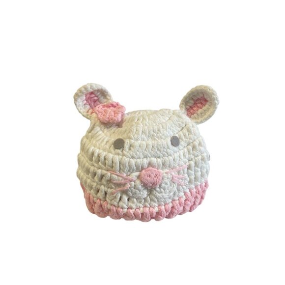 Quiltex Crocheted Baby Hat & Booties Set With Bunny Design - Picture 2 of 3